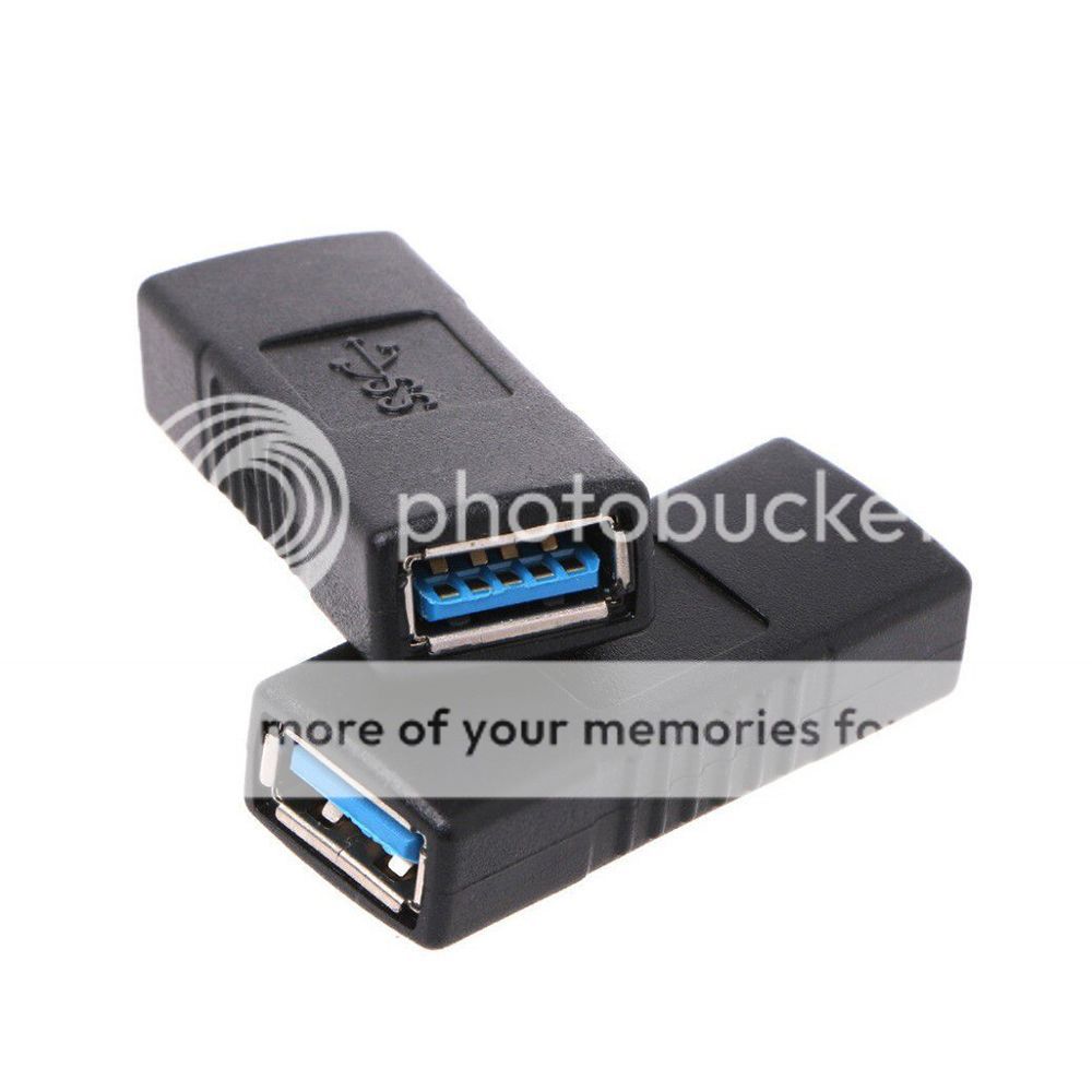 USB 3.0 A Female To Female Coupler Adapter Joiner Converter Cable